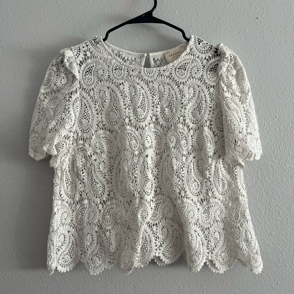 Sezane LIMONA BLOUSE Ecru Size 42 - Picture 8 of 8